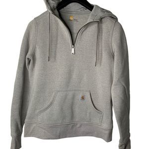 Carhartt quarter zip pullover sweatshirt gray women’s size XS